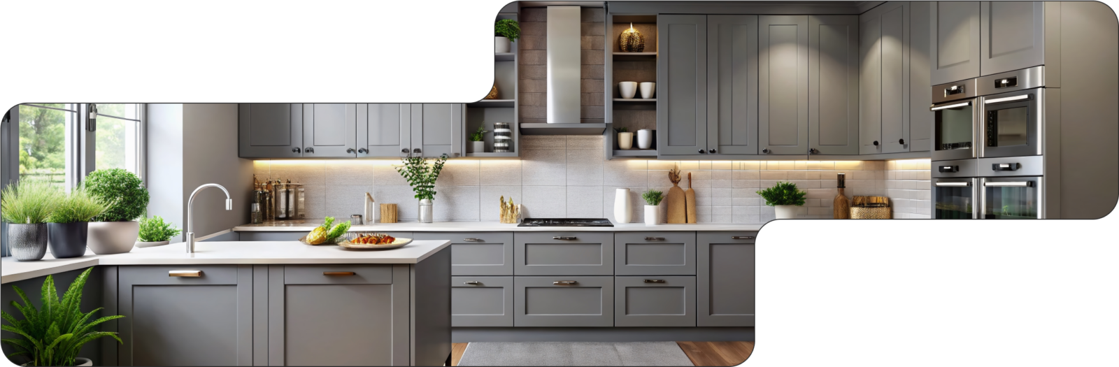 Gray Shaker Cabinets