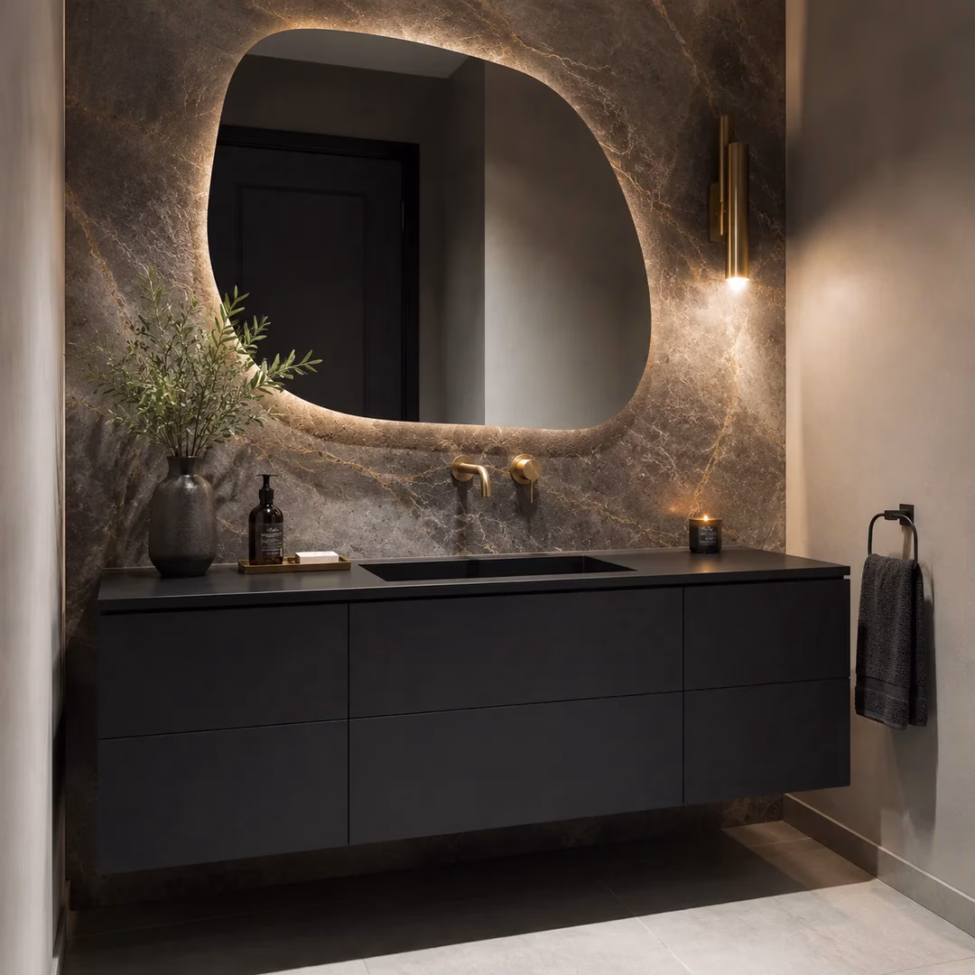 Matte Black European Cabinets