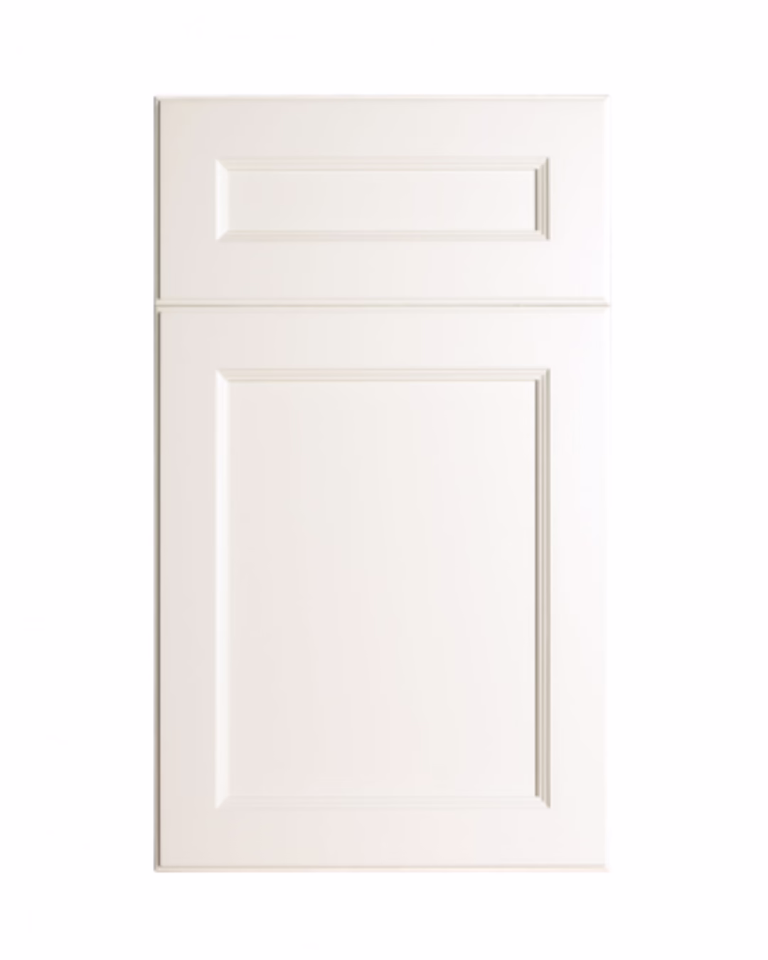 Alpine Alabaster White shaker cabinet door panel
