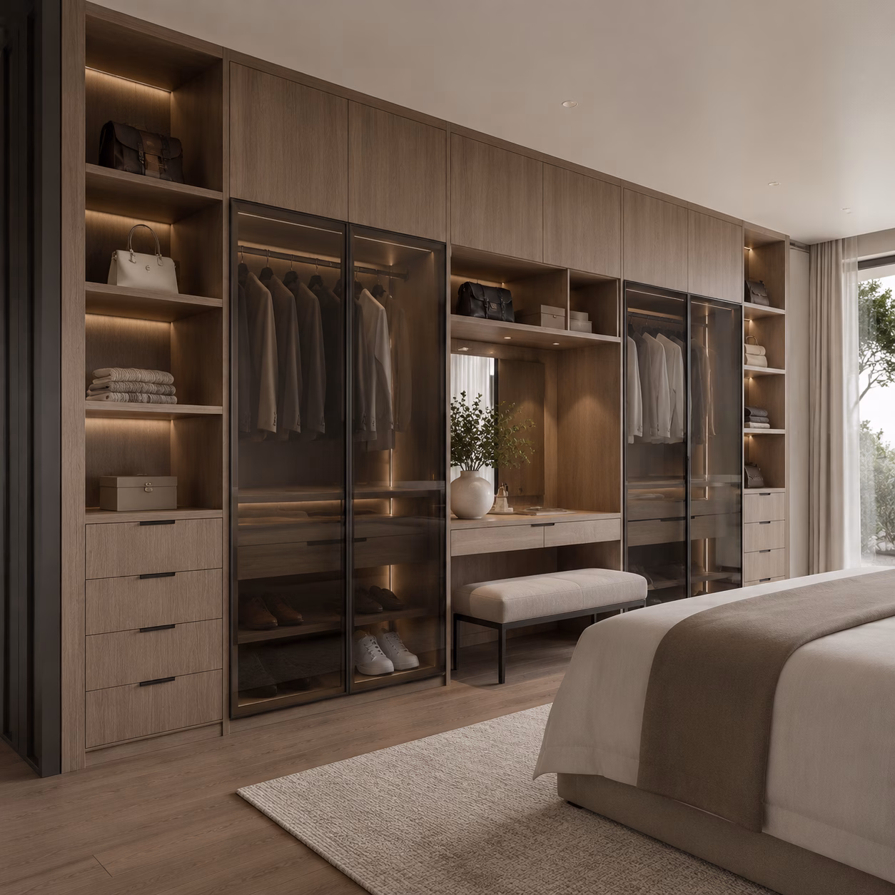 Kansas Oak Closets