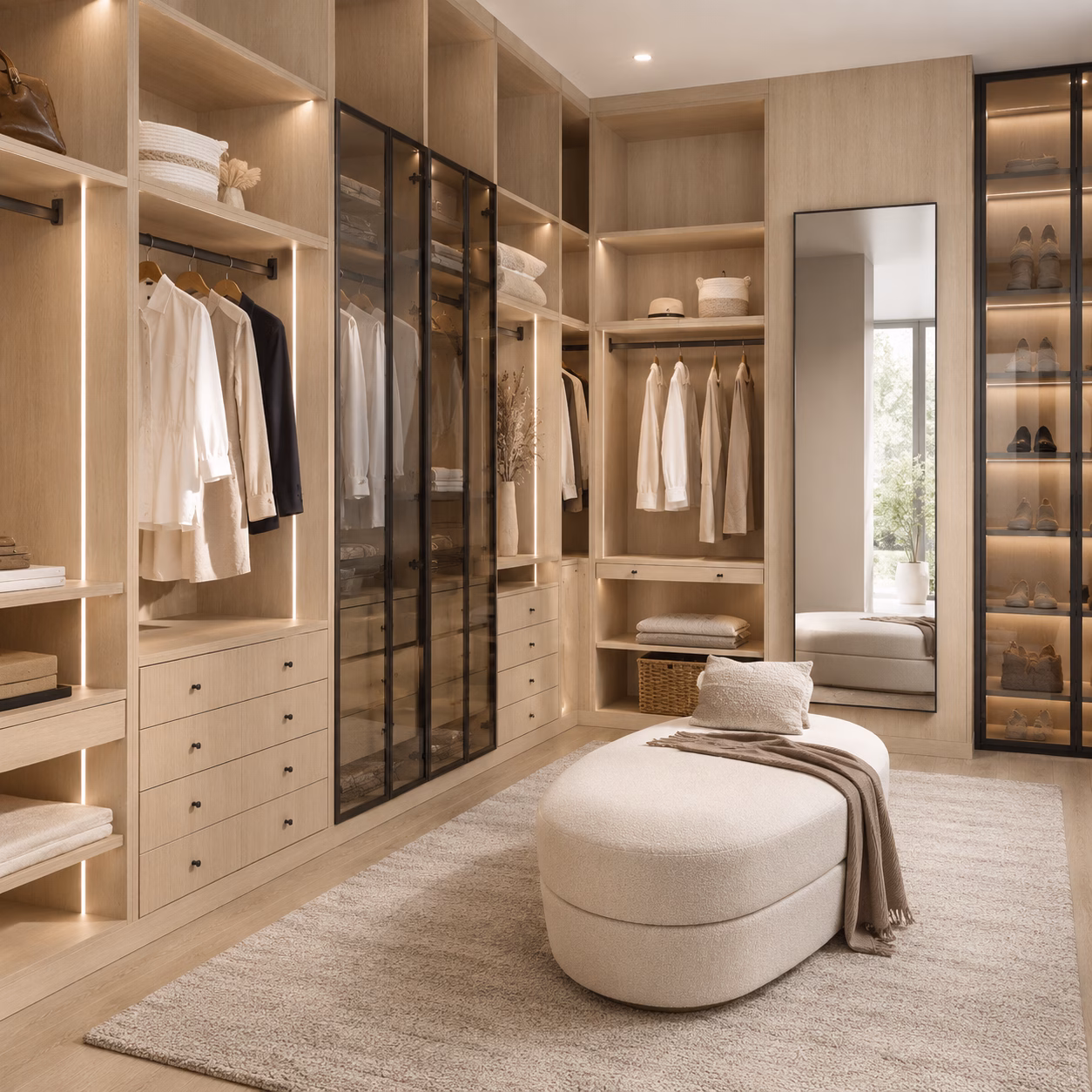 Natural Oak Closets