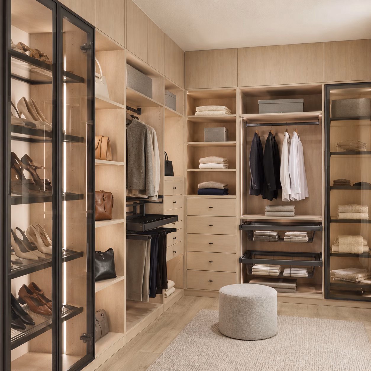 Natural Oak Closets