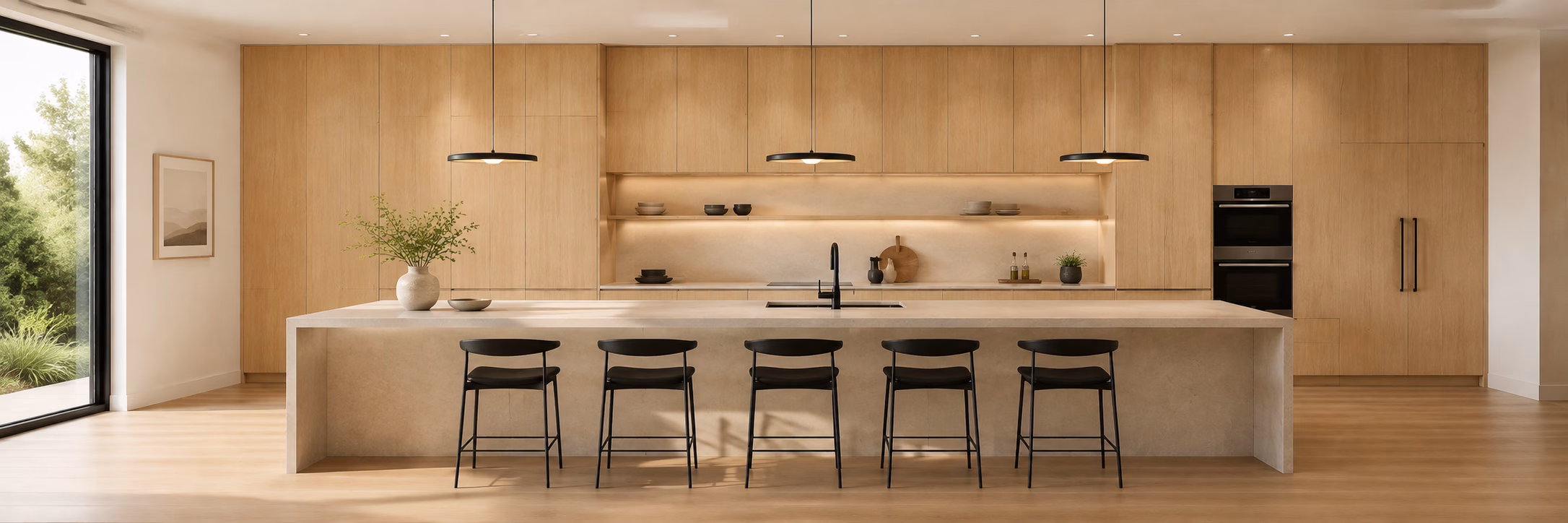 Natural Oak European Cabinets