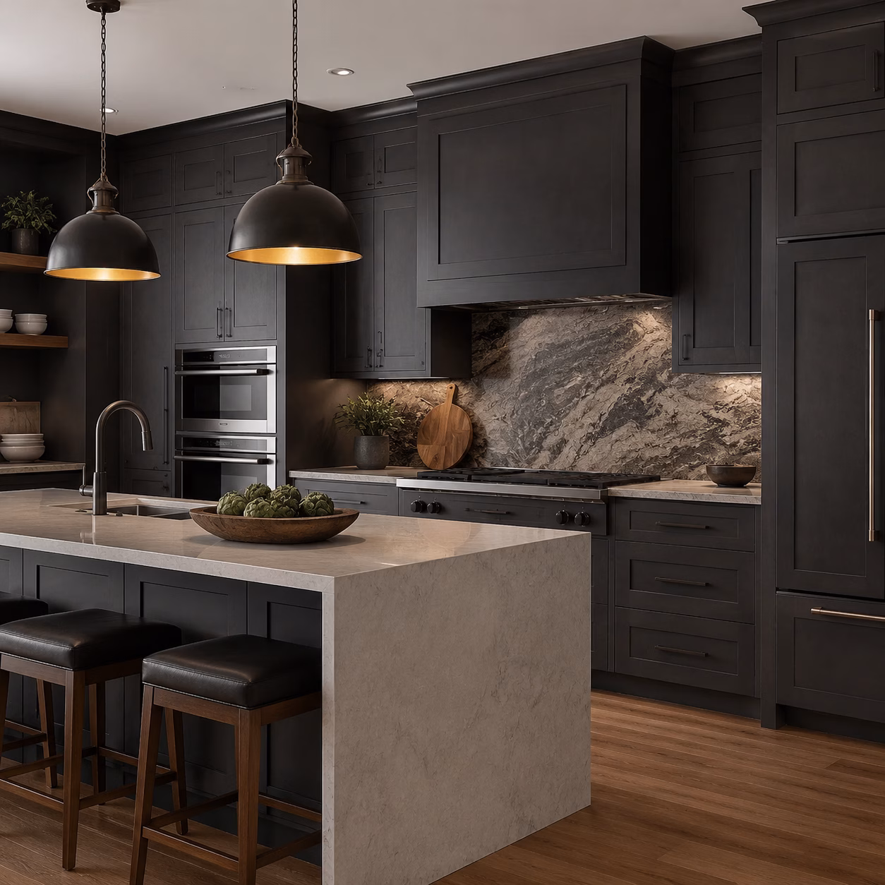 Modern Slate Shaker Cabinets