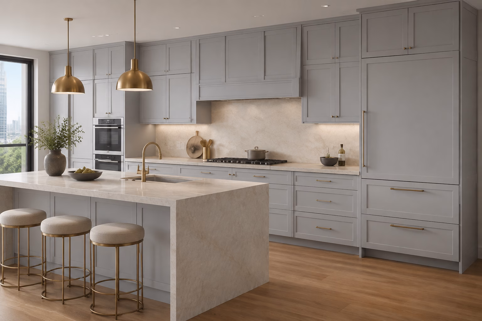 Gray Shaker Cabinets