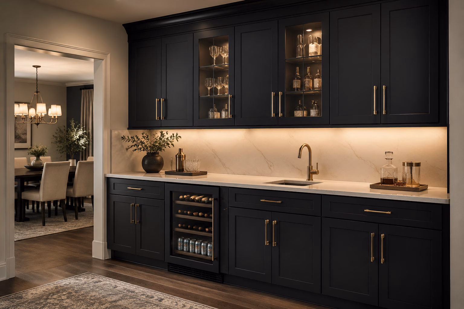 Onyx Black Shaker Cabinets