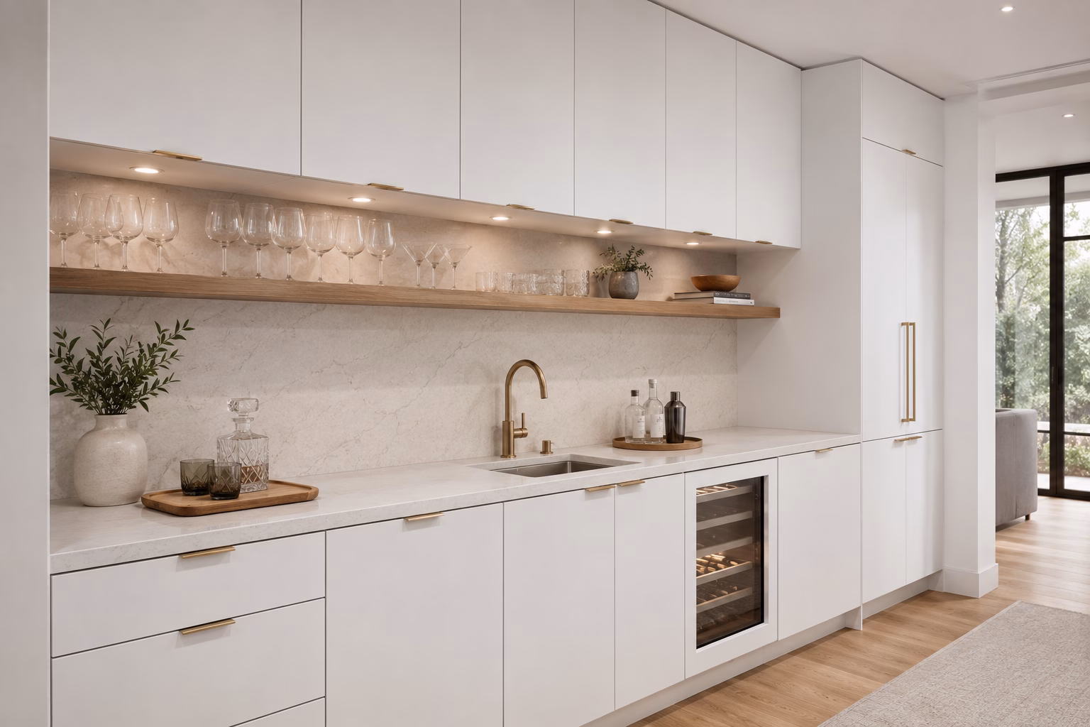 Matte White European Cabinets