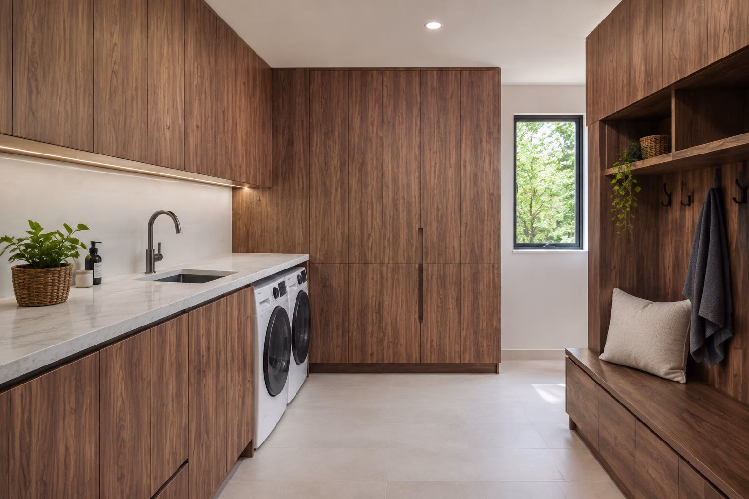 Walnut European Cabinets
