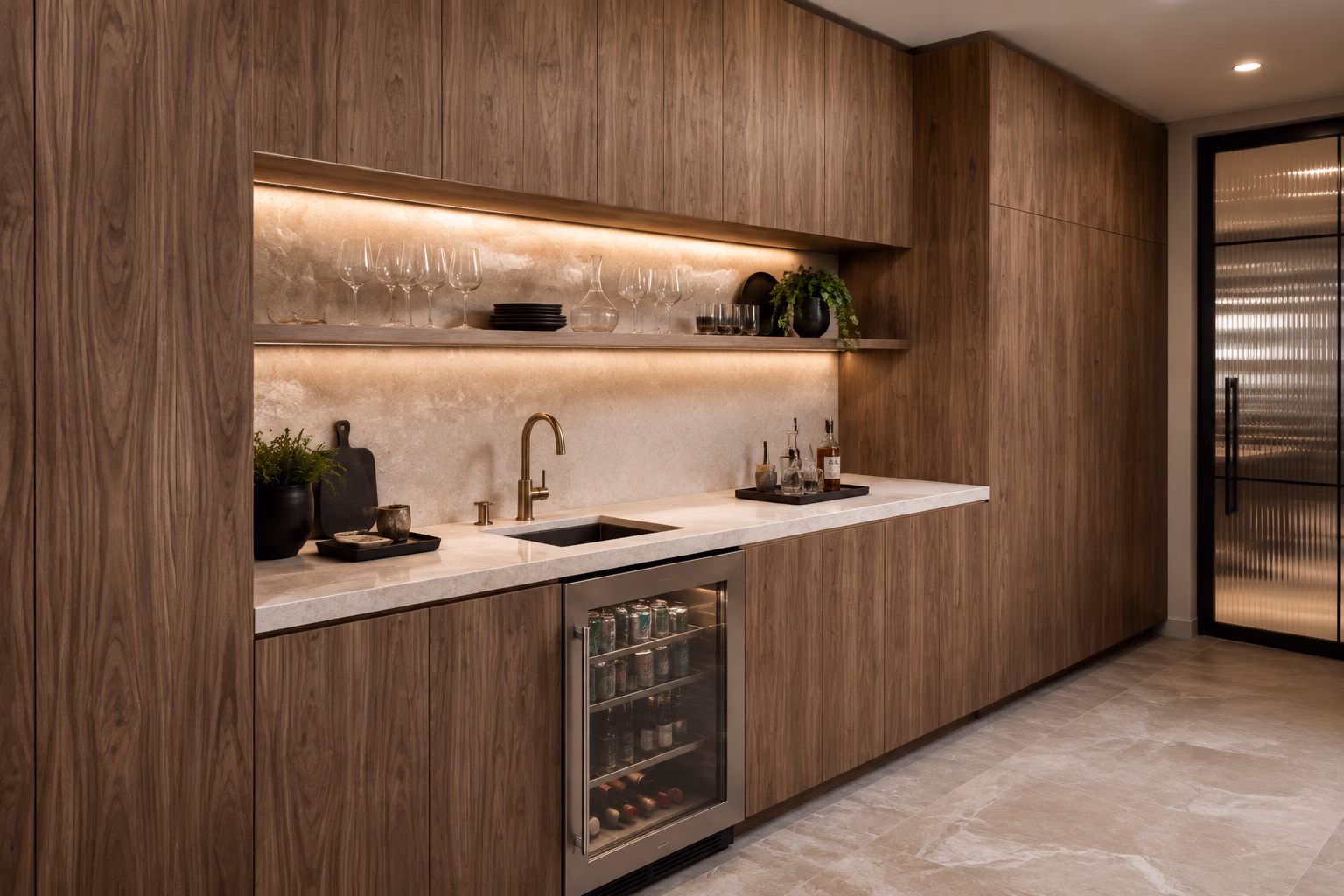 Walnut European Cabinets