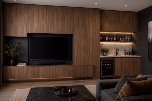 Walnut European Cabinets - Image 2