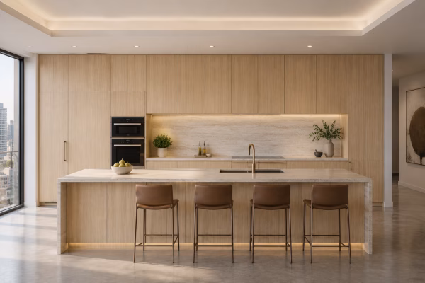 Natural Oak European Cabinets - Image 12