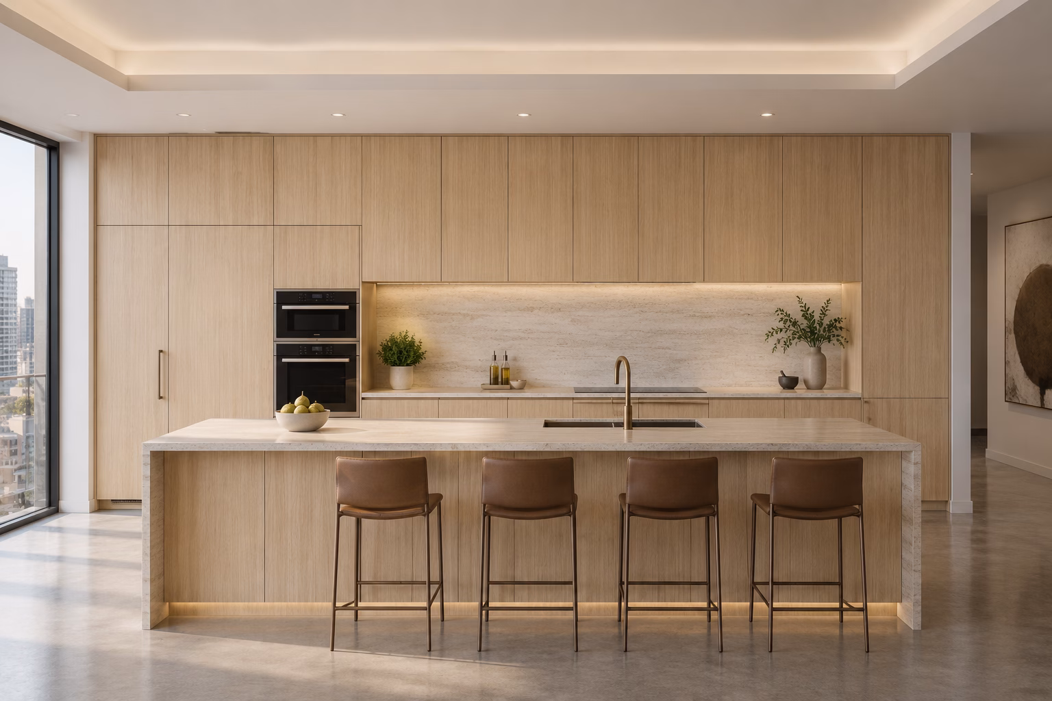 Natural Oak European Cabinets