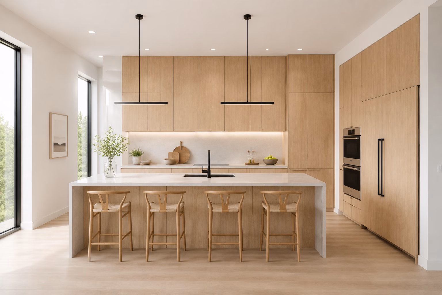 Natural Oak European Cabinets