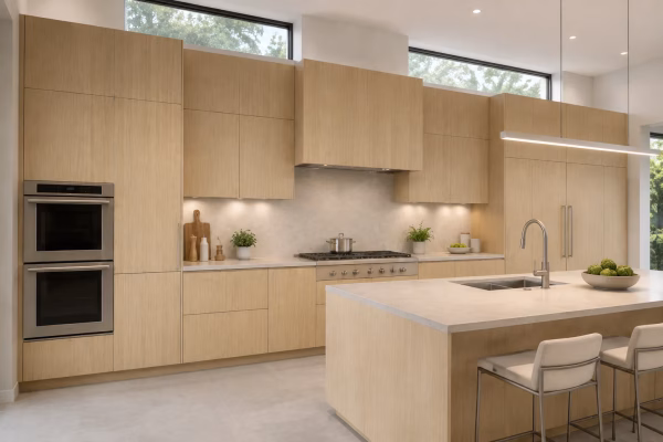 Natural Oak European Cabinets - Image 9
