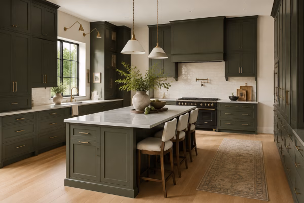 Slim Sage Green Shaker Cabinets - Image 6
