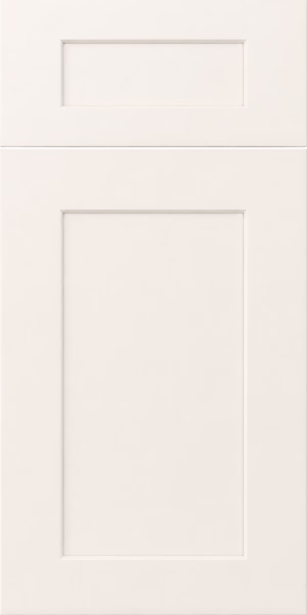 Dove white shaker cabinet door panel with drawer front for kitchen and bath
