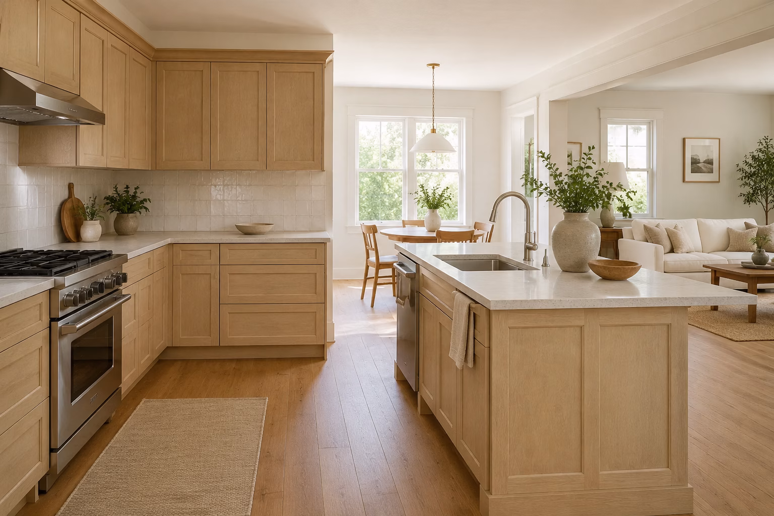 Natural Shaker Cabinets