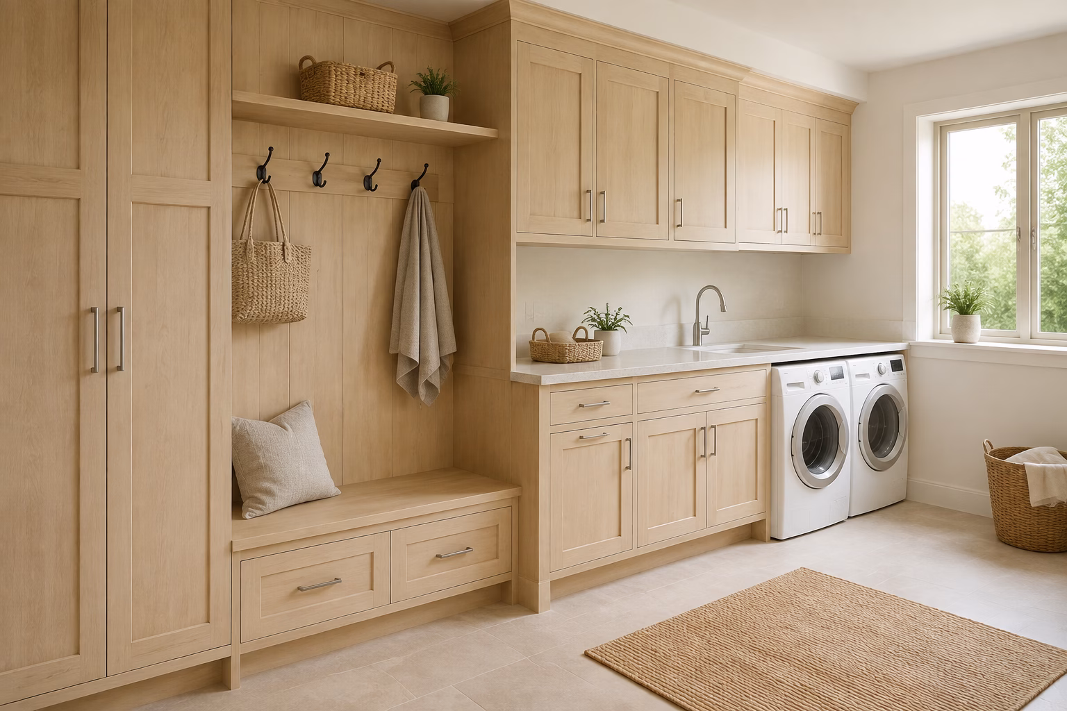 Natural Shaker Cabinets