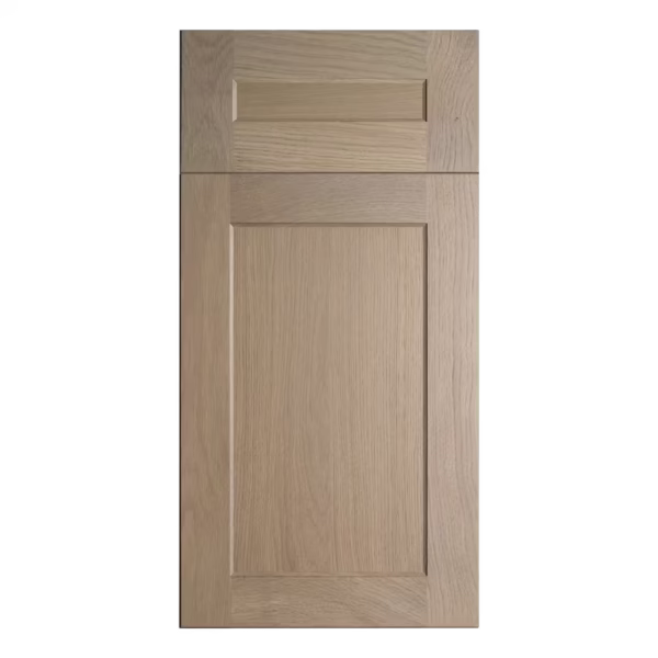 Rift oak shaker cabinet door panel with drawer front for kitchen and bath