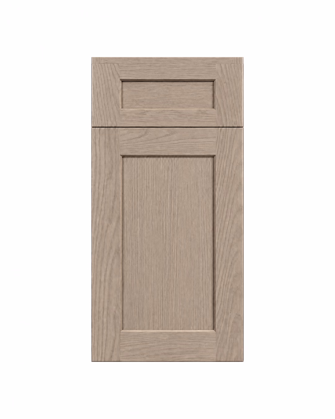 Rift oak shaker cabinet door panel with drawer front for kitchen and bath
