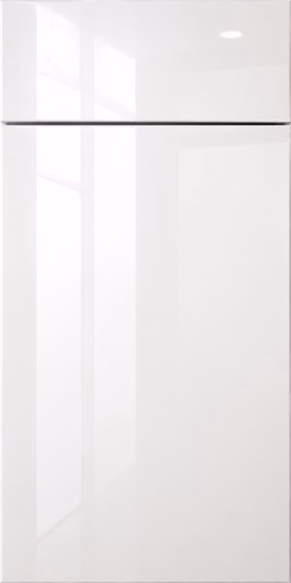 Glossy White European Cabinets - Image 1
