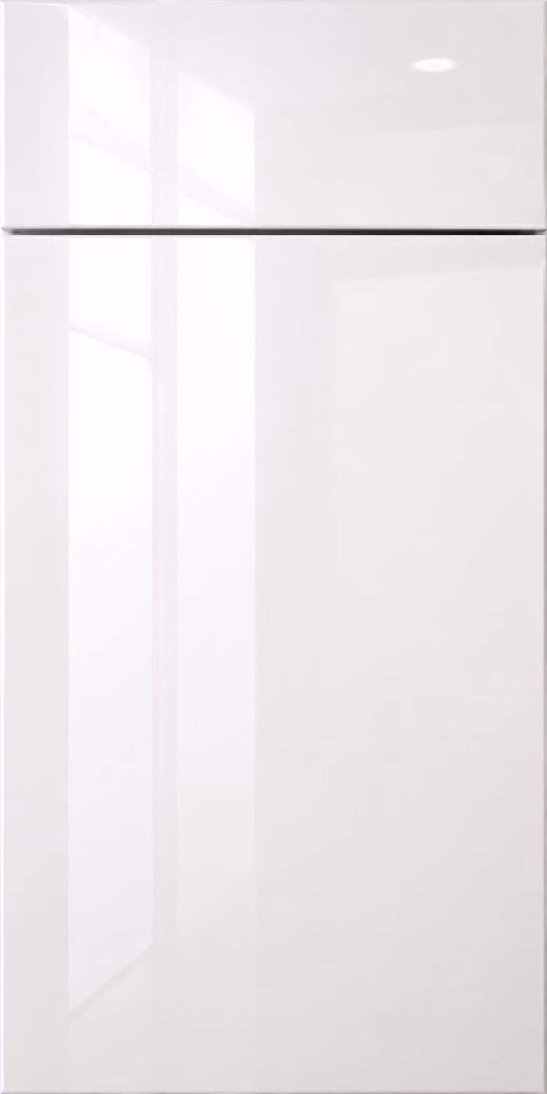 Glossy White European Cabinets