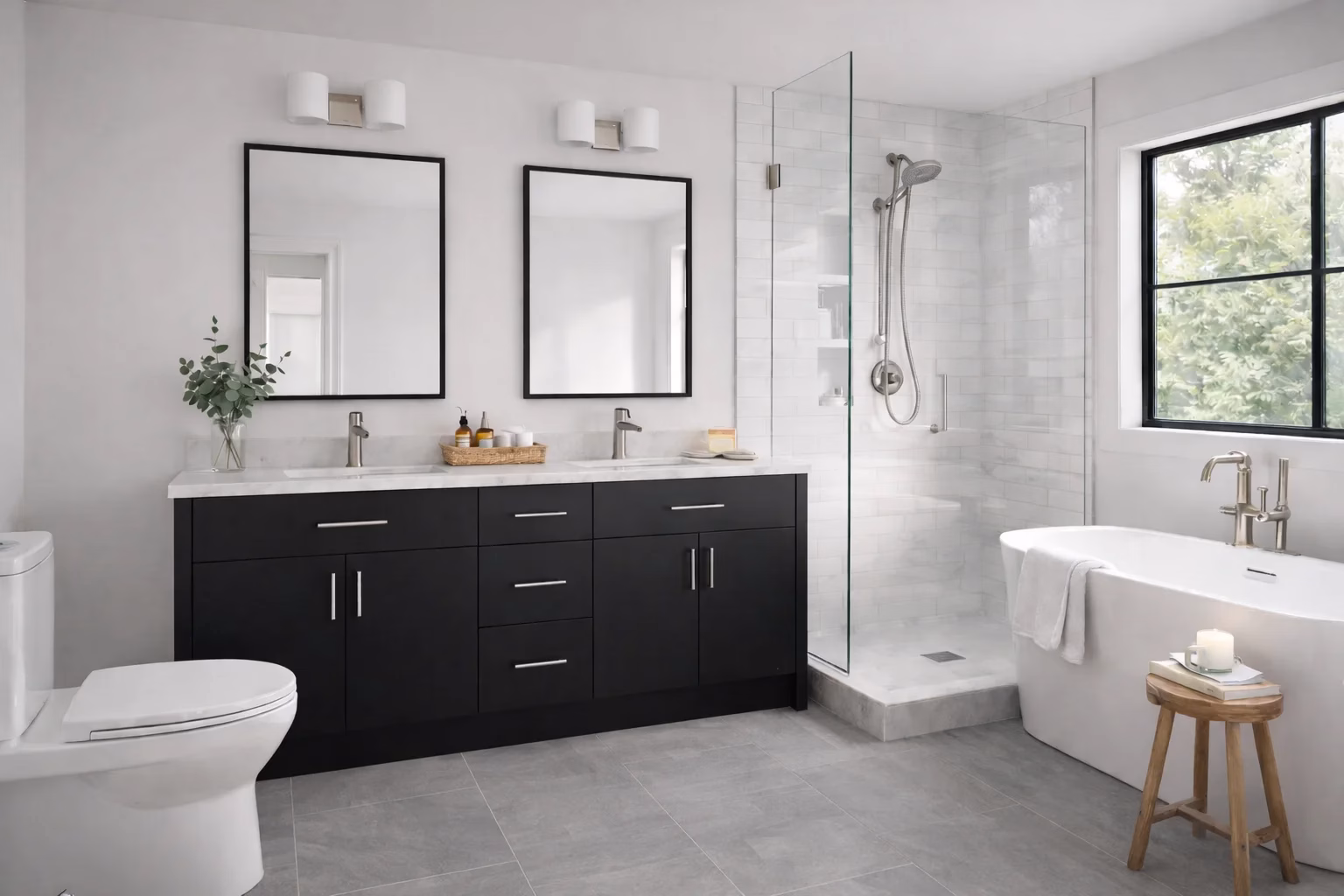 Matte Black European Cabinets