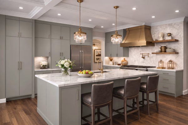 Gray Shaker Cabinets - Image 2